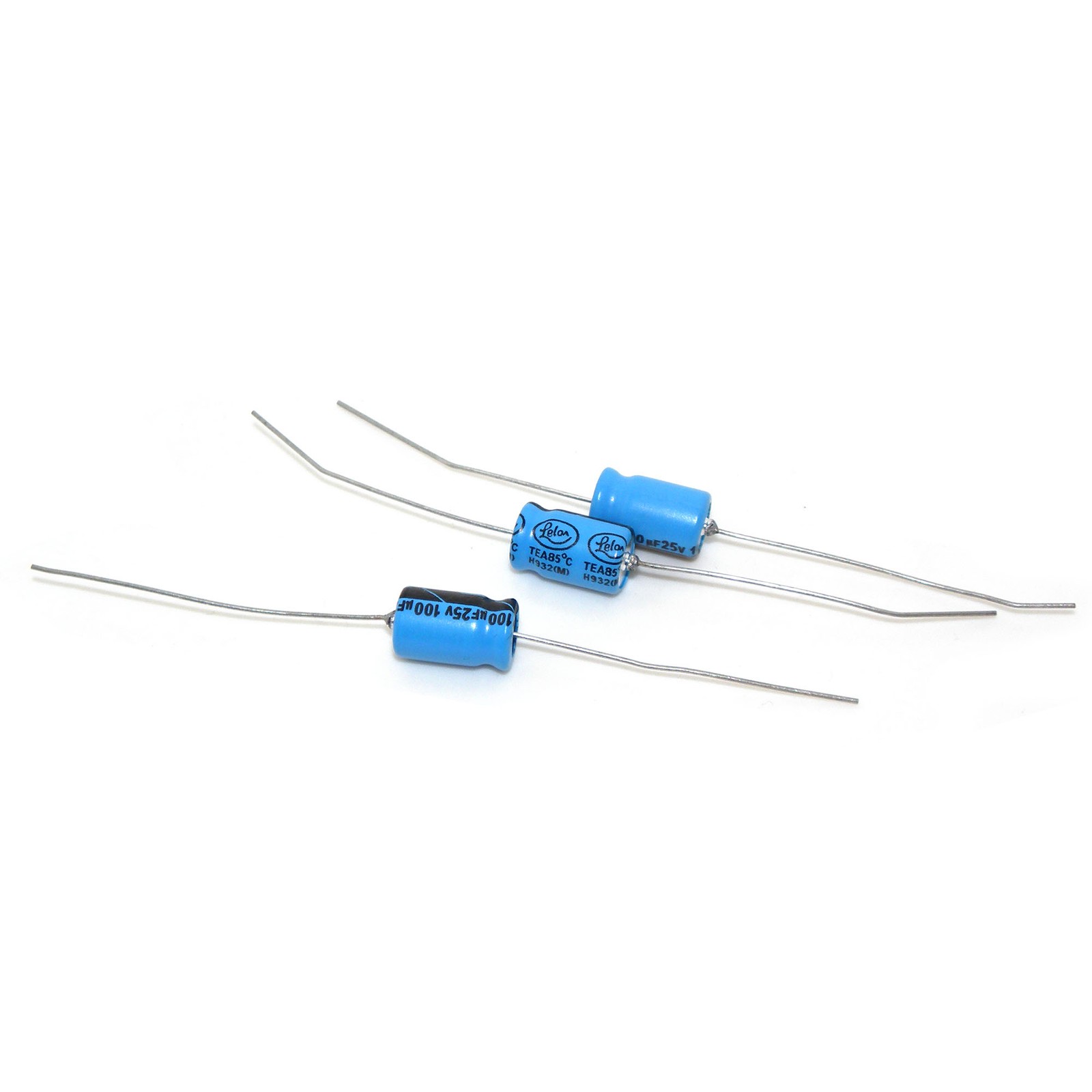 10PCS Axial Electrolytic Capacitors 25V100UF 6X12 mm
