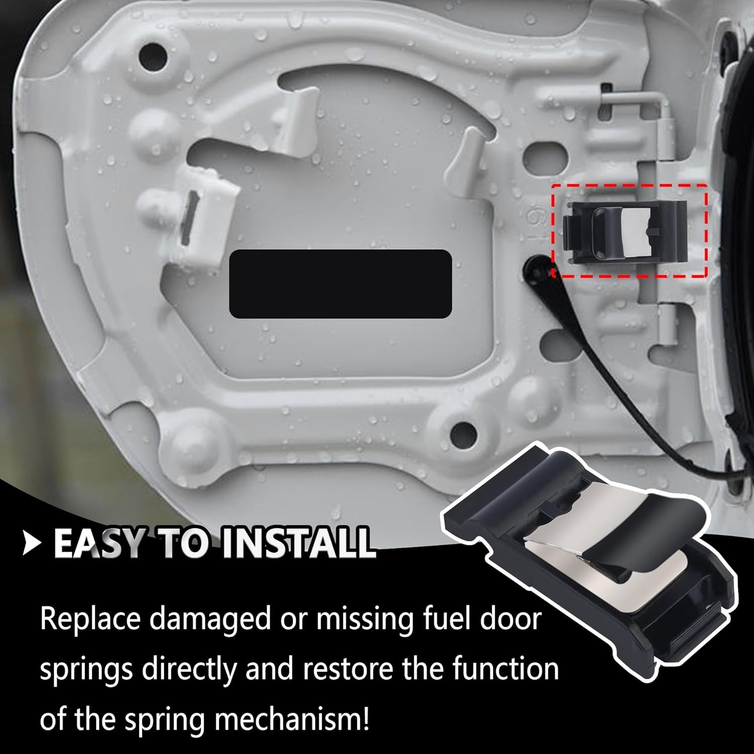 Fuel Door Spring Clip Gas Tank Door Cover For Toyota 2019-2022 Avalon Camry RAV4