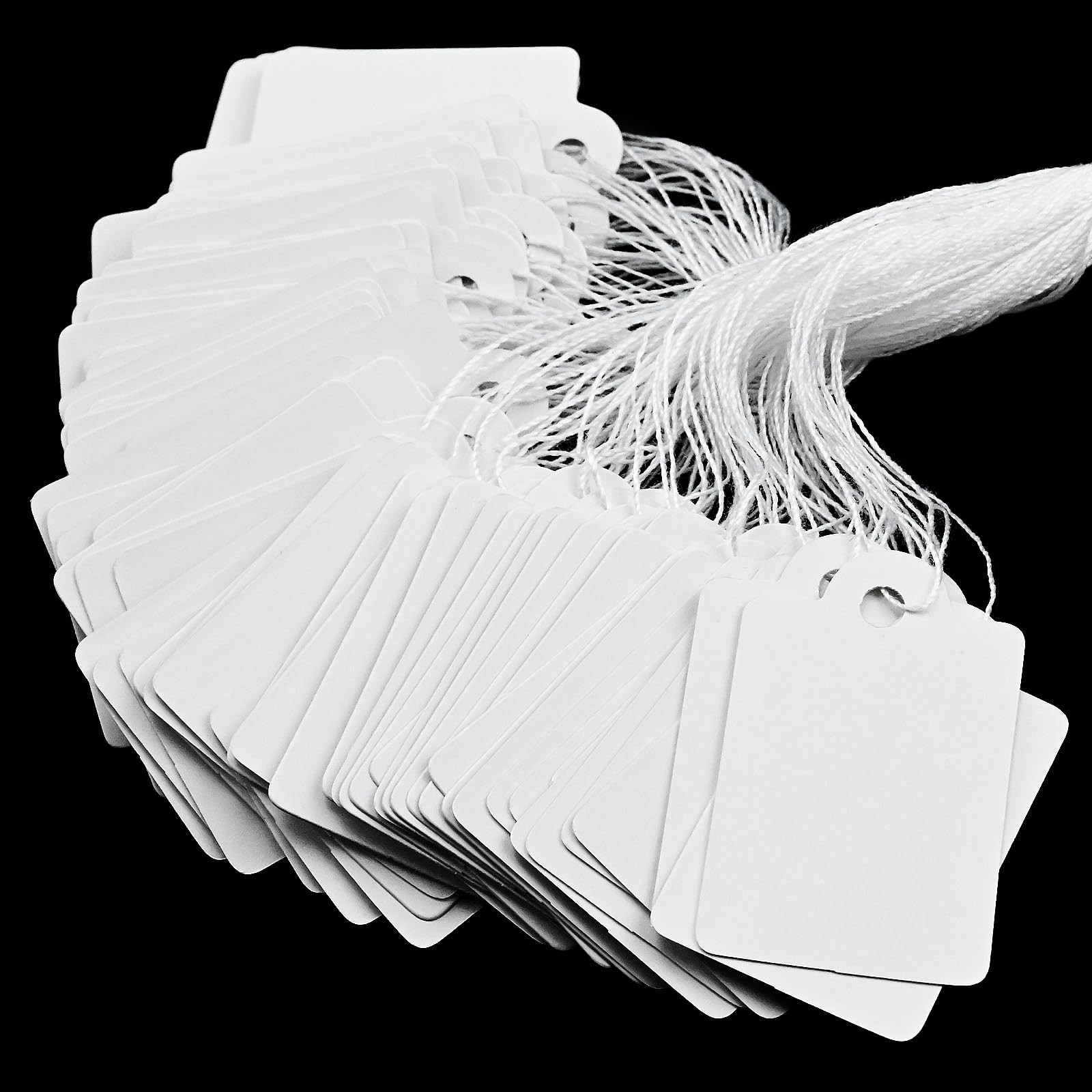 220 Pack White Price Tags with String Attached Marking Price Tags Price Labels D
