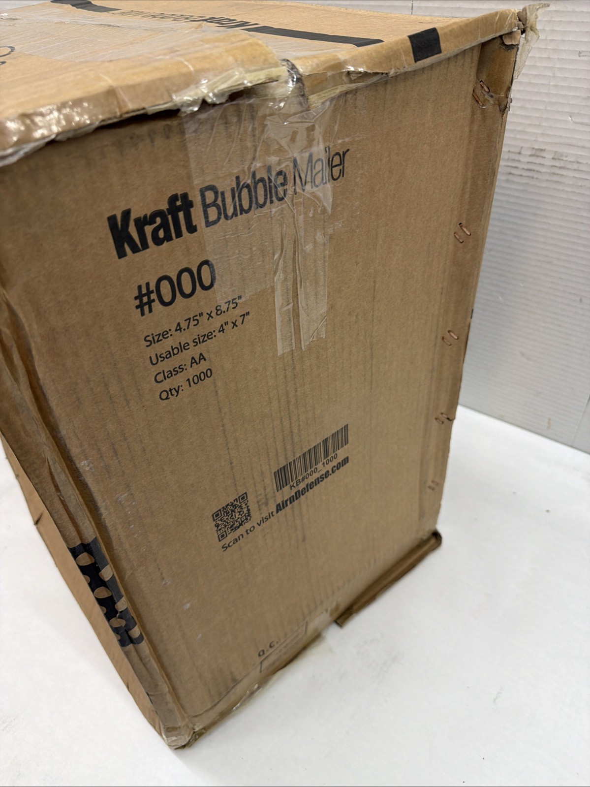 Kraft Bubble Mailers Envelopes Bags #000 4 X 7” 1000 PCS Yellow