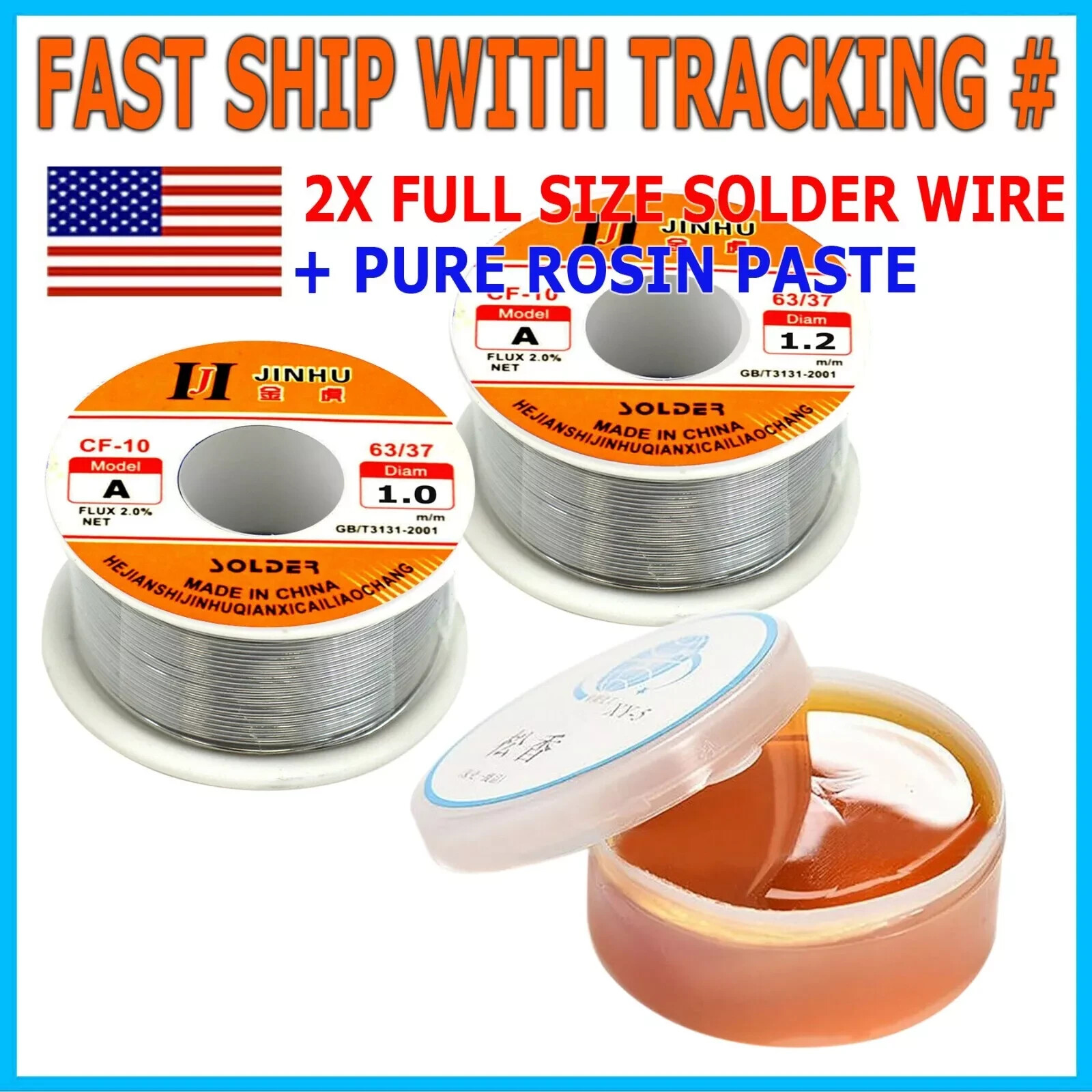 Tin Rosin Core Solder 1.0mm 1.2mm Wire For Electrical Soldering Pure Rosin Flux