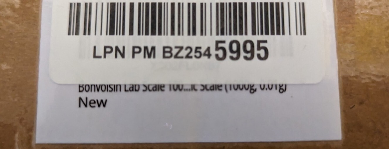 Bonvoisin Lab Scale 1000gx0.01g Digital Precision Analytical Balance New