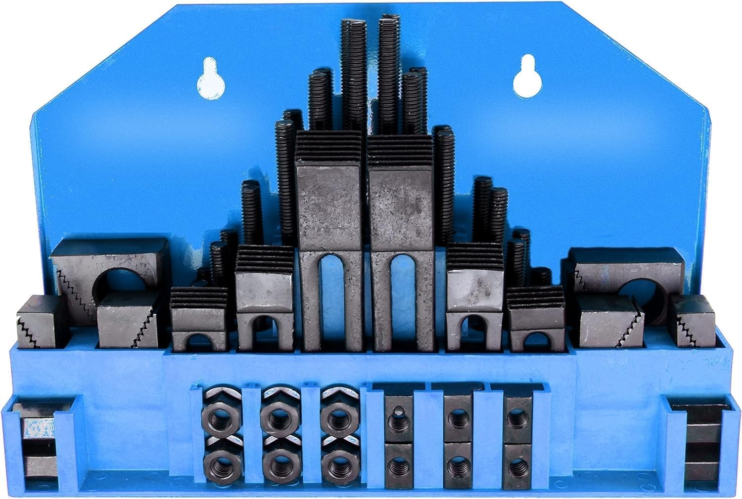 HFS(R) 58 Pieces 5/8″ T-Slot Hold Down Clamp 5/8 Slot 1/2-13 Stud, Blue