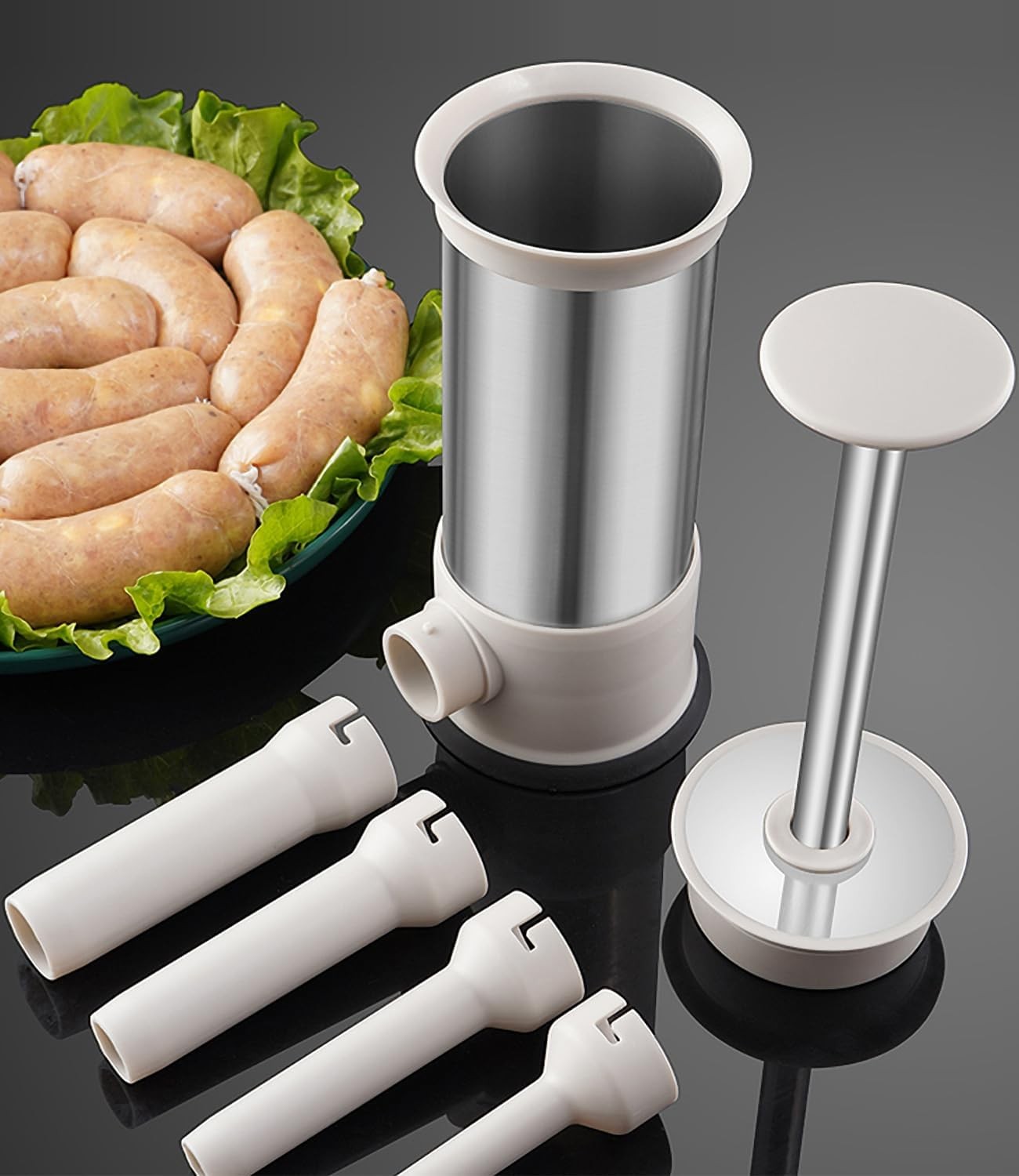 Sausage Stuffer Machine Vertical Sausage Maker, 2025 New Stainless Steel