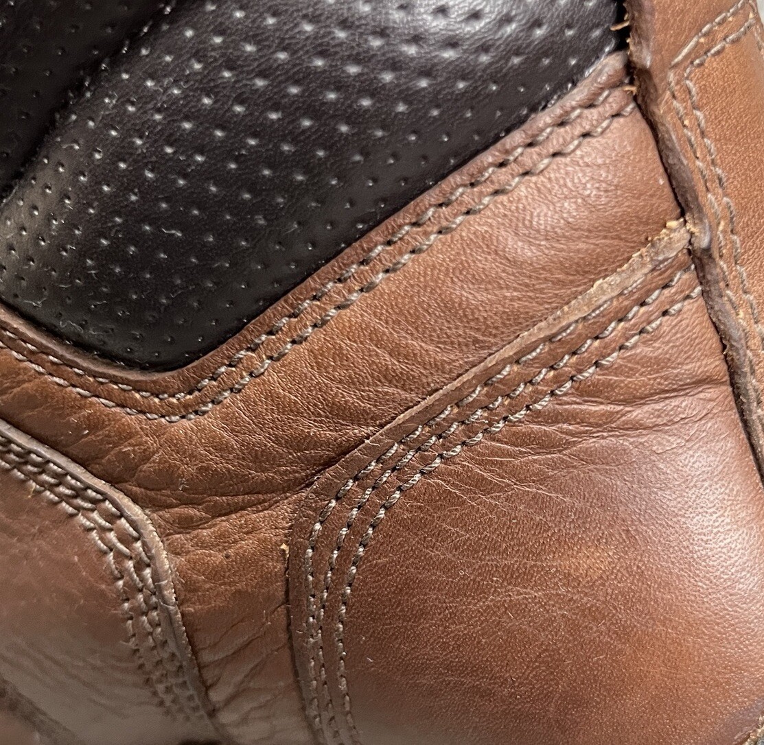 Timberland Pro358 Boots WOMEN Size 10 Brown Leather Lace Up Safety Toe Work Boot