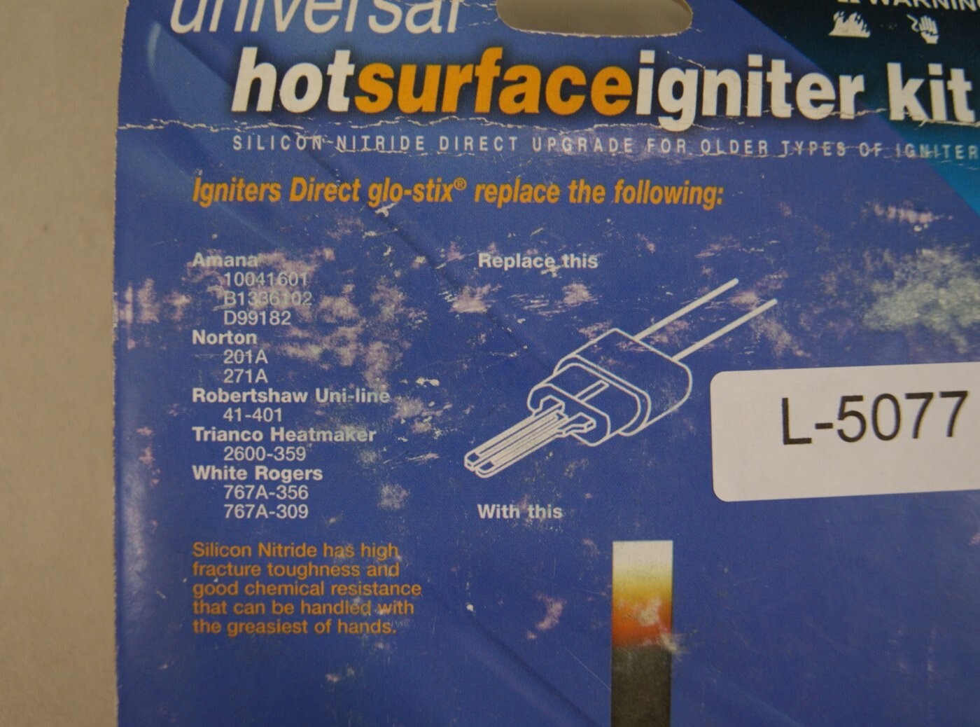 Universal Hot Surface Igniter Kit 120 volt, HSIURK120V401 NEW in Pack, L-5077