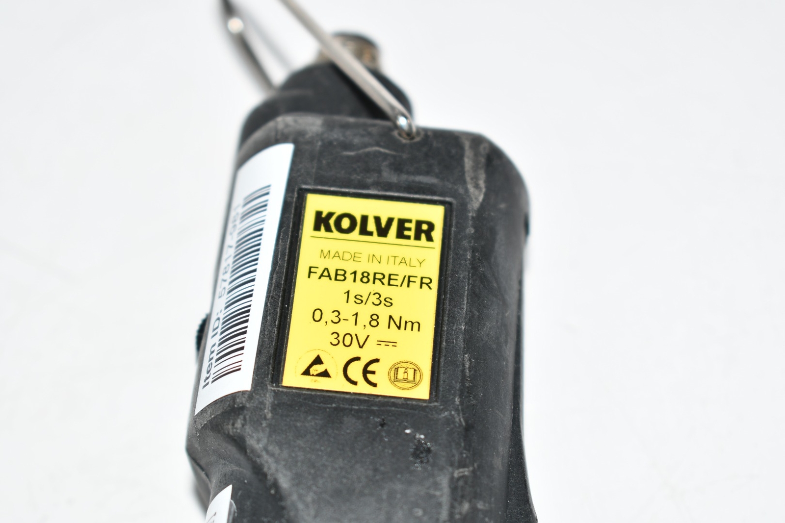 Kolver FAB18RE/FR Inline Electric Torque Screwdriver 6.8in/lbs 30 Volts 0.3-1.8N