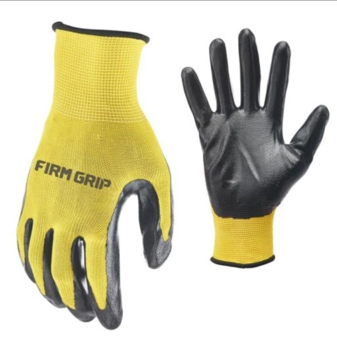 7X- FIRM GRIP Nitrile Coated Work Gloves A1 Cut Resistant 7 Pairs New LARGE