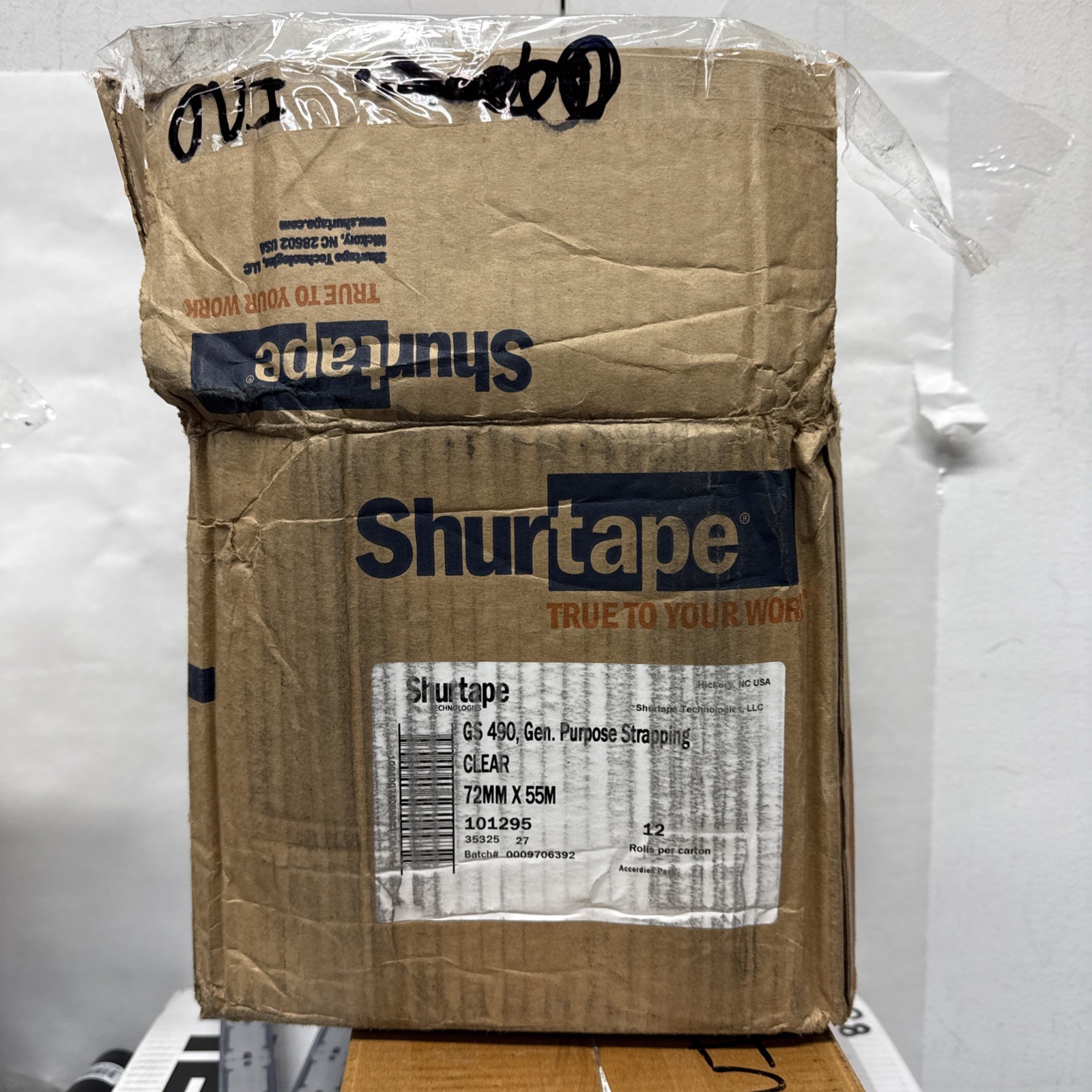 12x Shurtape GS 490 Fiberglass Strapping Tape White 72MM x 55M Reinforced 101230