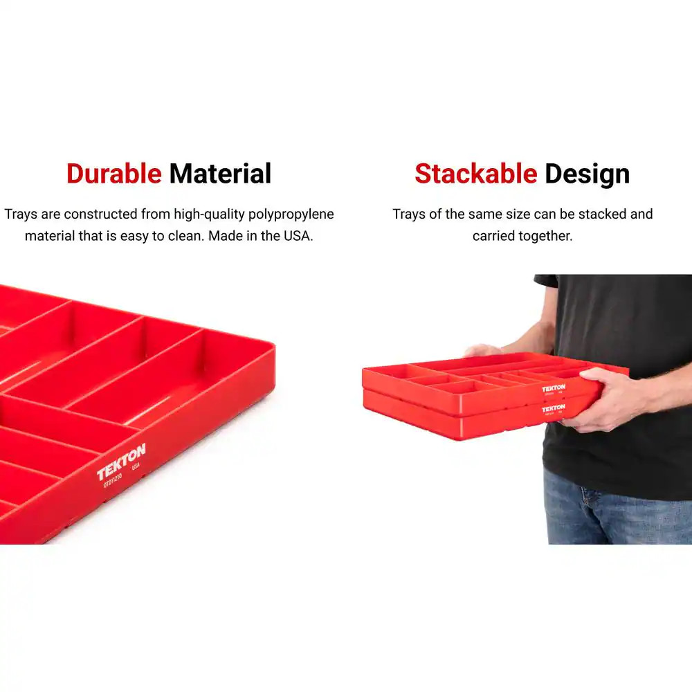10-Compartment Organizer Tray (Black)