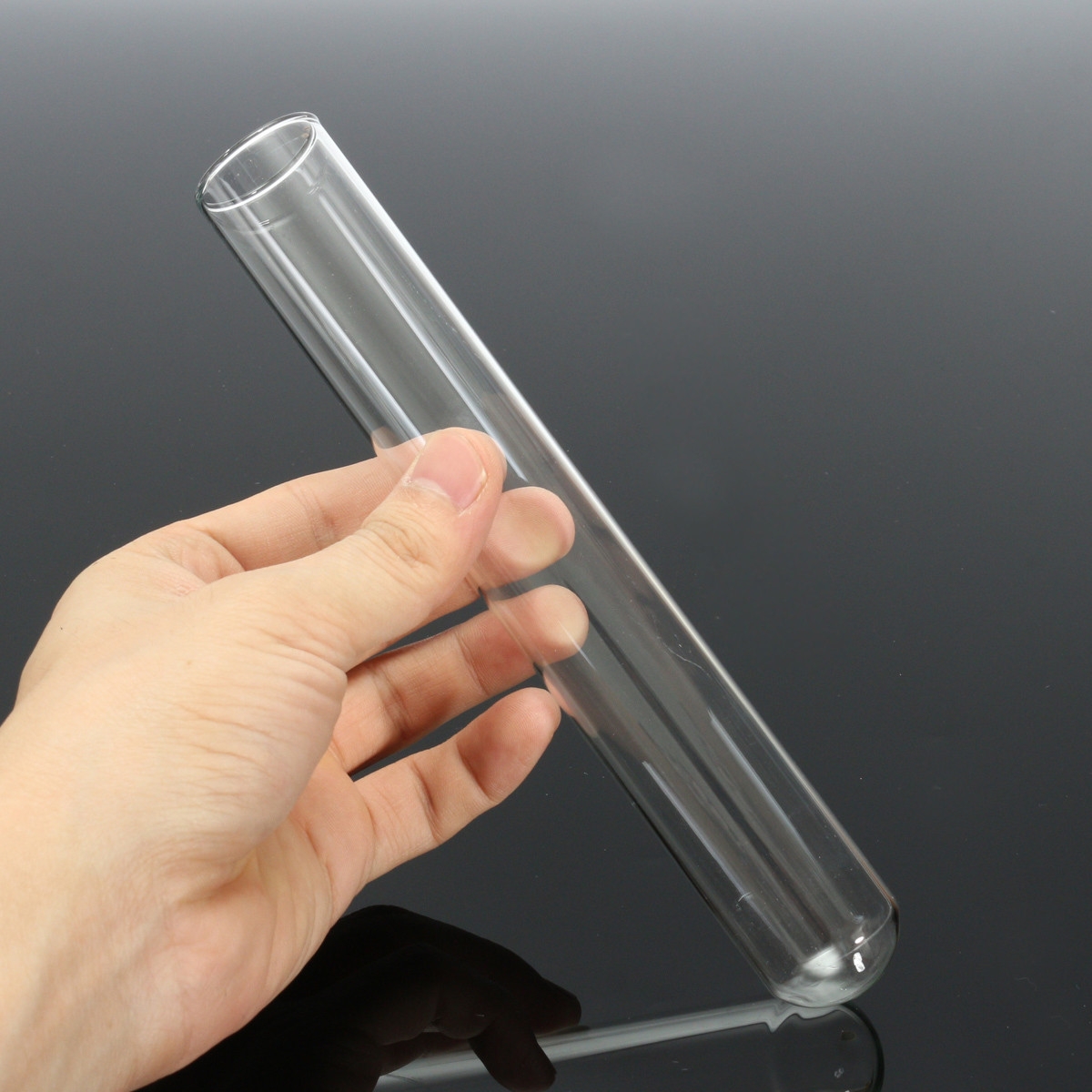 5pcs Glass Pyrex Borosilicate Rimmed Test Blowing Tubes Borosilicate Lab 8 Size