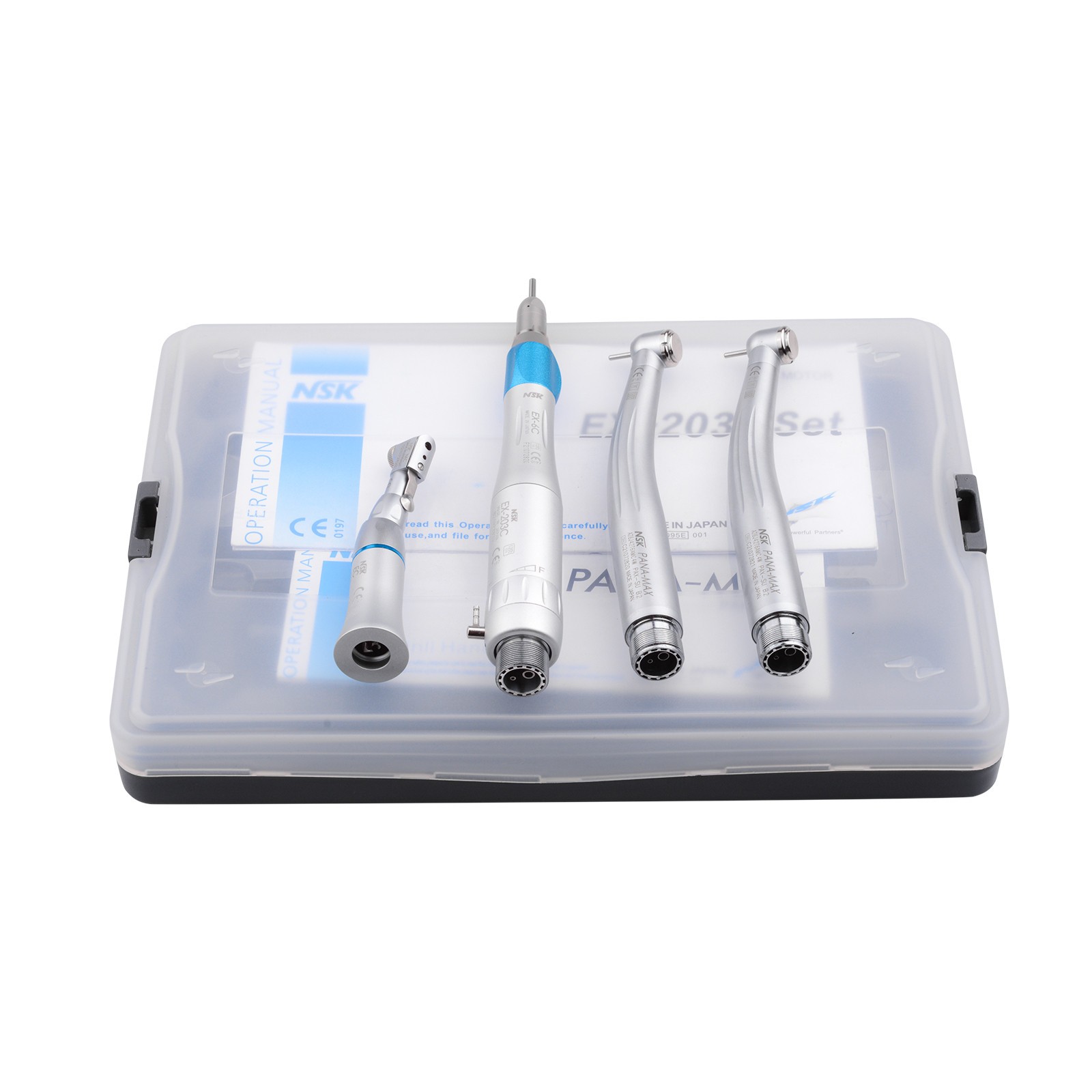 2PCS Dental LED High Speed Handpieces with Low Speed Handpiece Kit EX-203C B2 US
