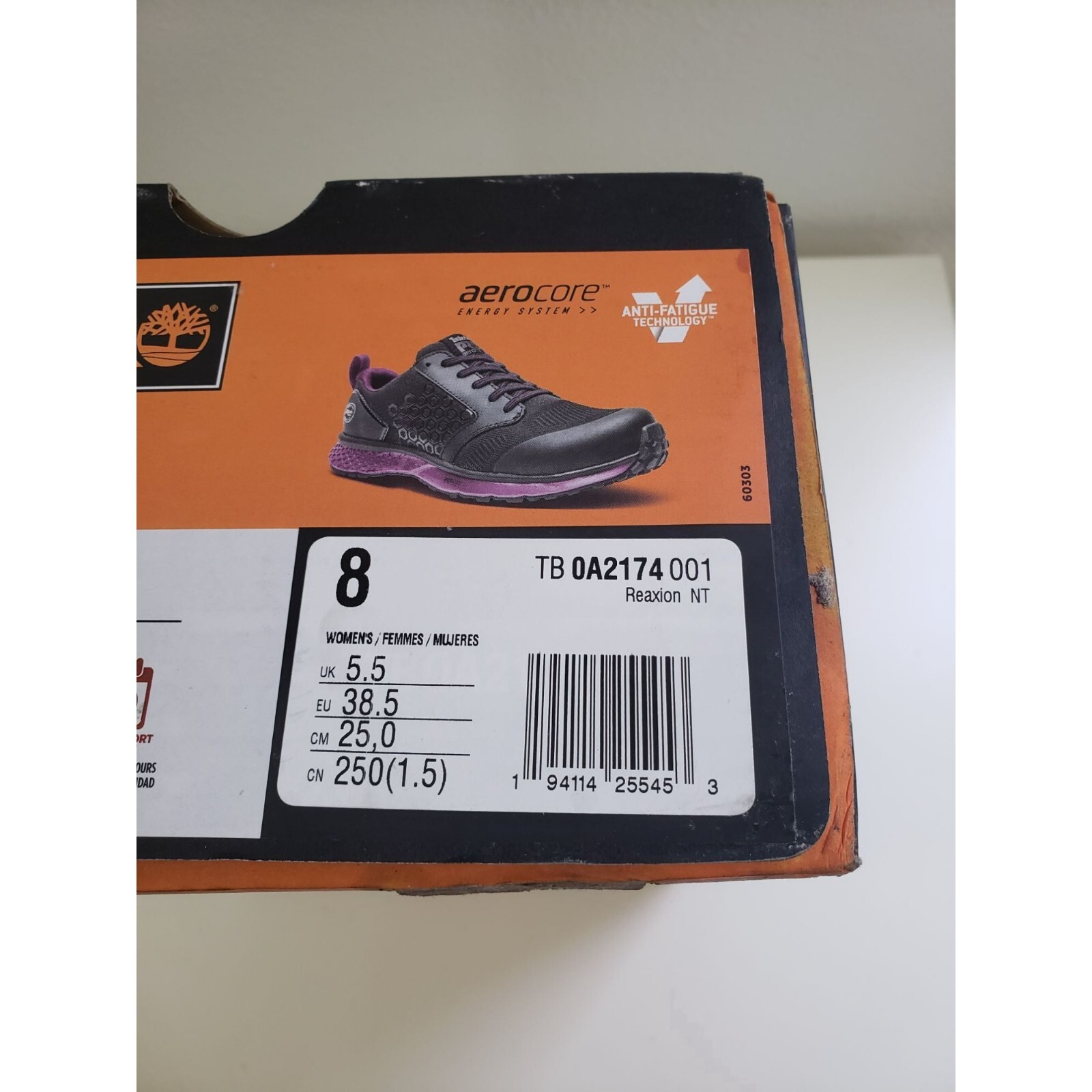 Timberland PRO WOMEN’S REAXION COMPOSITE TOE WORK SNEAKER Size 8