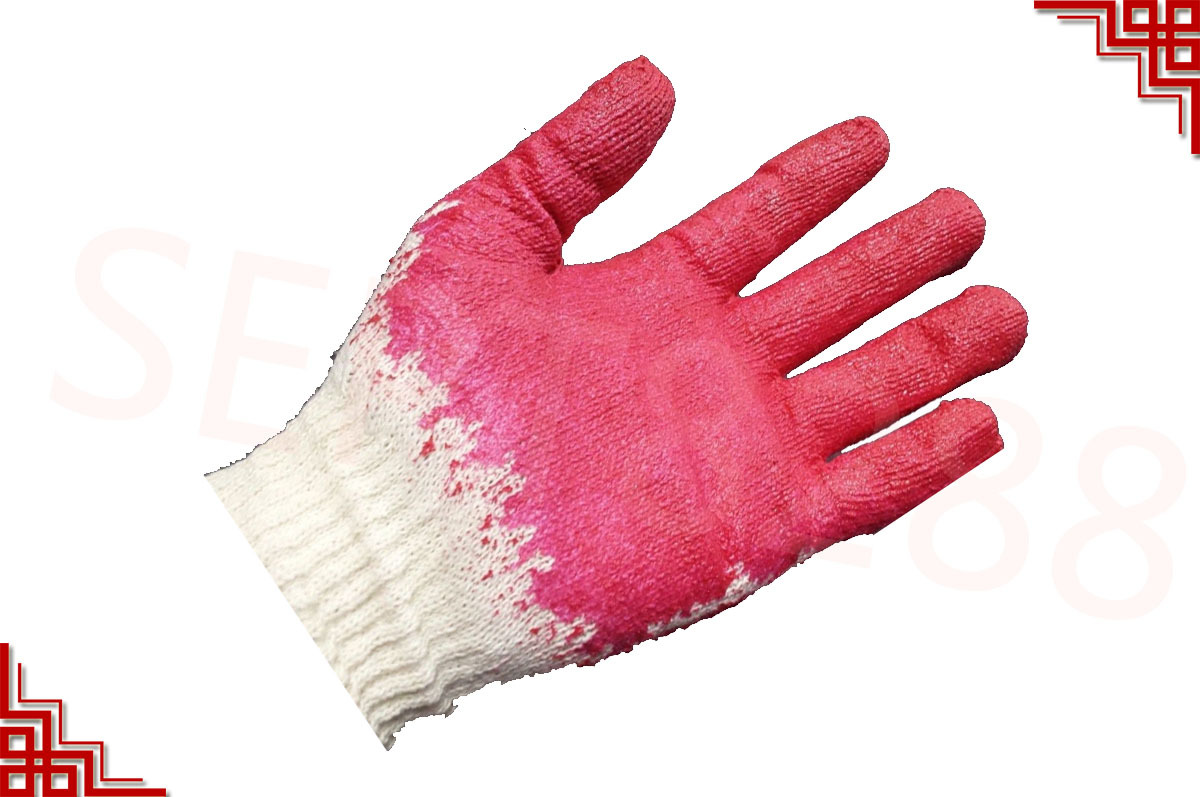 80 Pairs PREMIUM Red Latex Rubber Palm Coated Work Safety Gloves =Made in China=