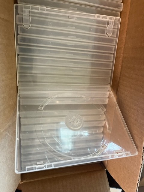 10 PCS 14MM STANDARD SINGLE DVD CASE, SUPER CLEAR, MADE IN USA PSD23-MP1