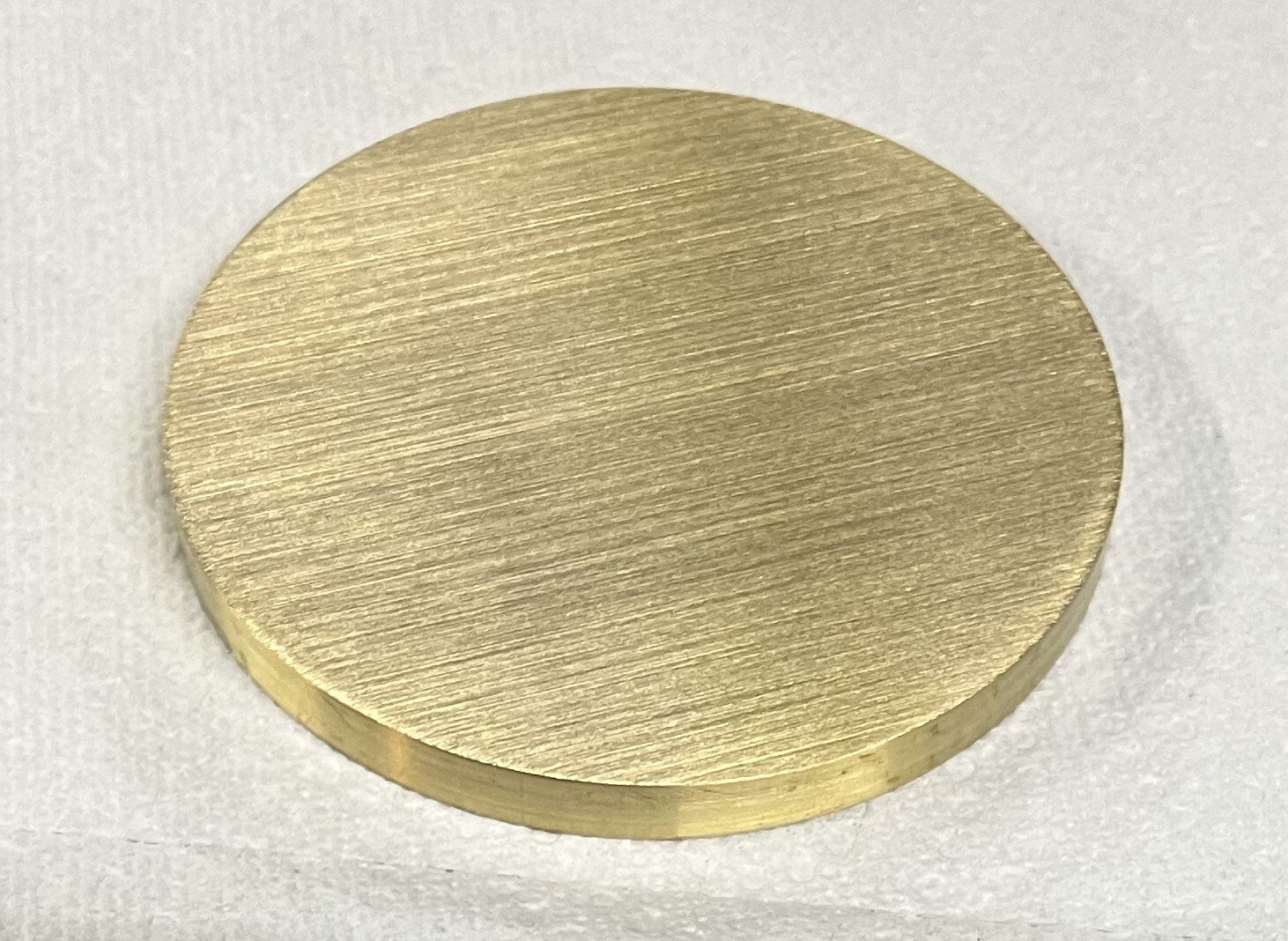 2-1/2” DIAMETER BRASS BAR DISC 1/4” LONG🇺🇸2.500” ROUND 360 BRASS MADE IN USA!