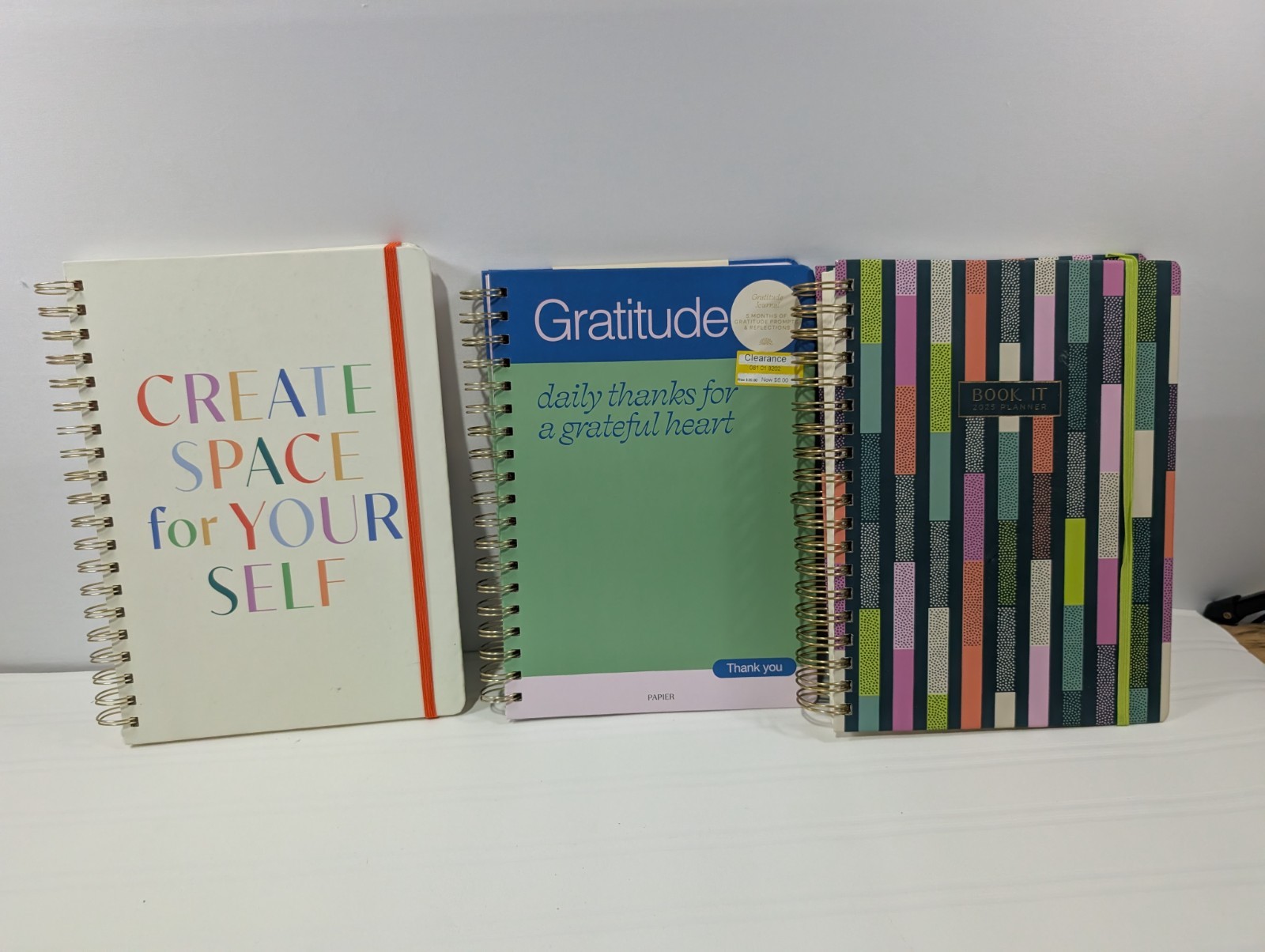 Think Ink, Spritz & Papier Hardback Spiral-Bound Journal & Planner Book Lot of 3