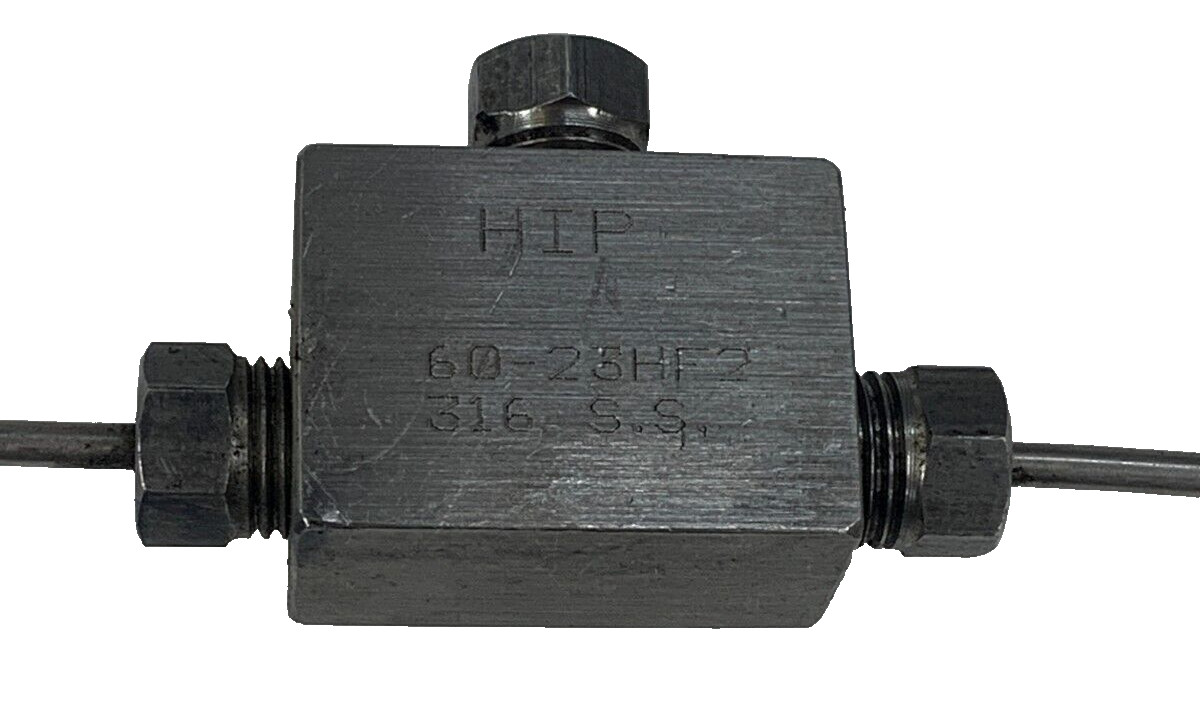 HIP THREE 3 WAY 2 STEM CONNECTION VALVES 30,000 PSI
