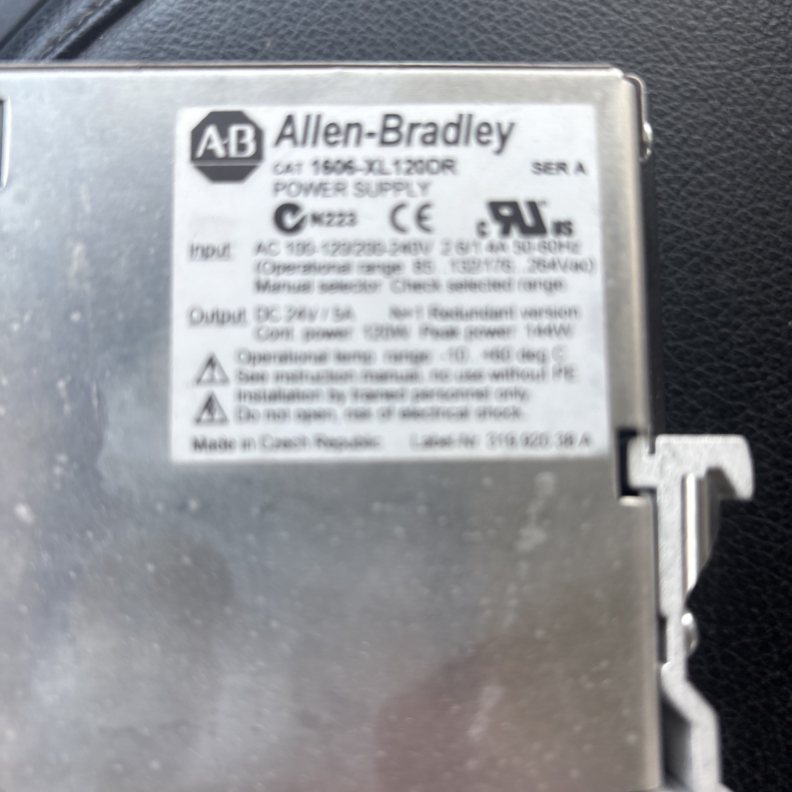 Allen Bradley 1606-XL120DR Redundant Power Supply 24V DC 120W 120/230V AC