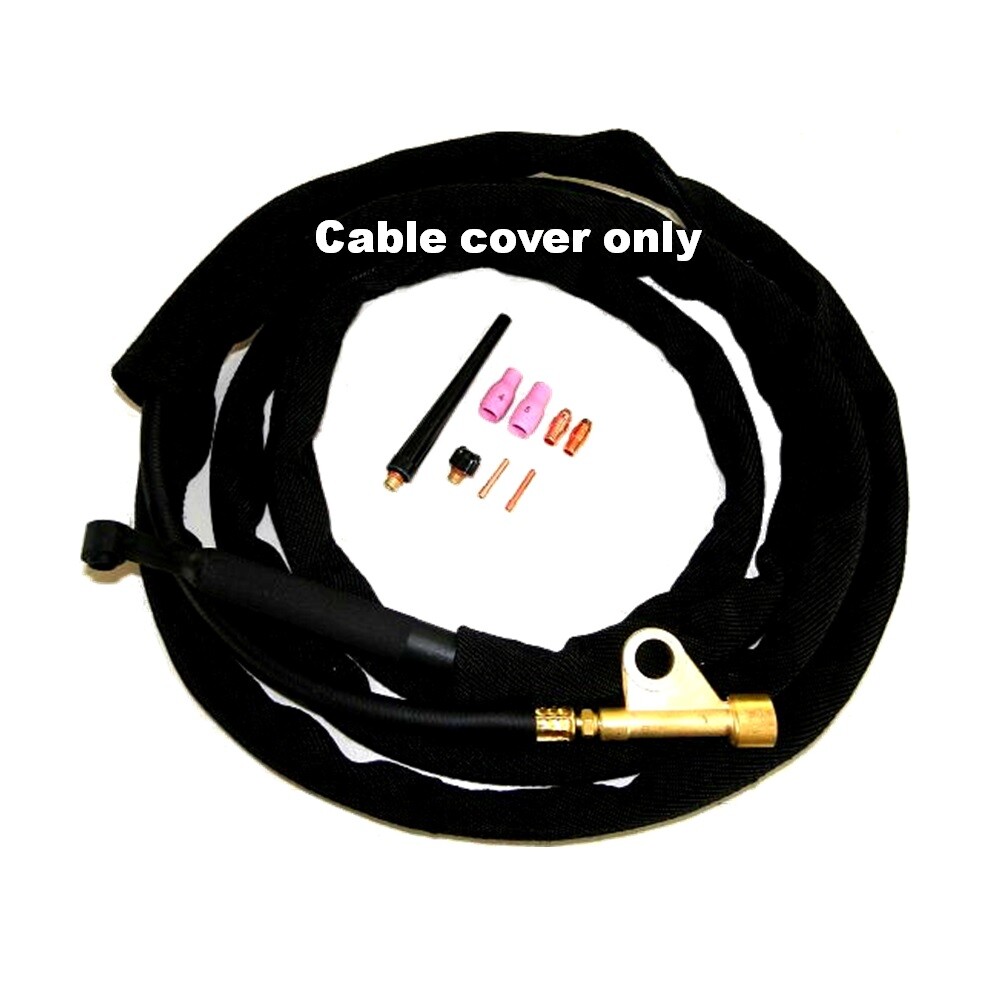 WeldingCity® Cable Cover Nylon 24′ (L) 3″ (W) w/ Zipper TIG Welding Torch 9/17
