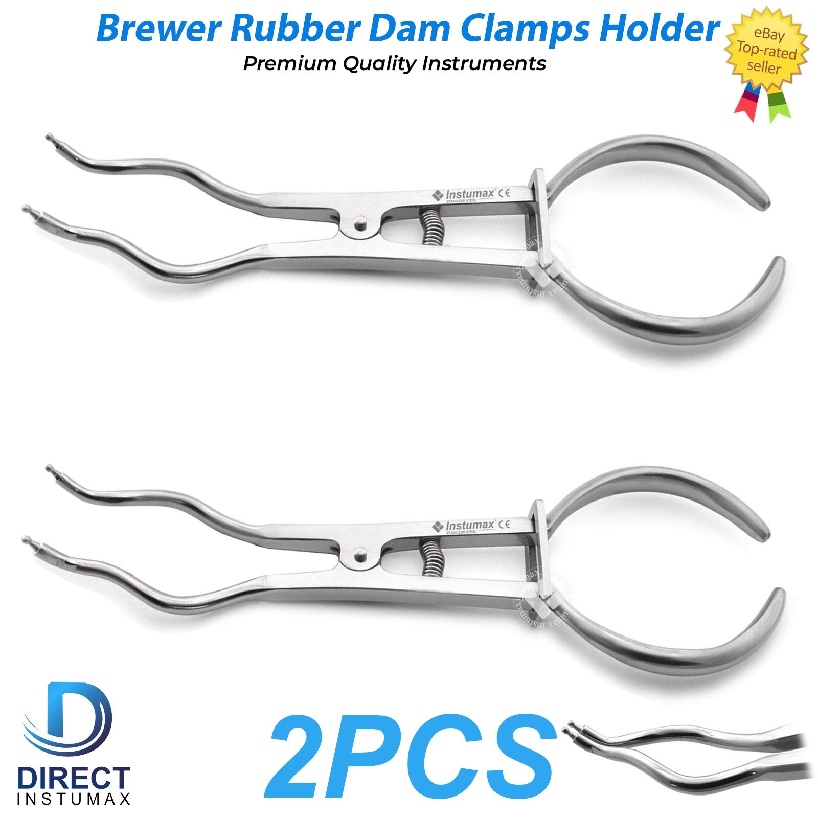 Dental Brewer Rubber Dam Clamp Forcep Light Weight Restorative Endo INSTUMAX® CE