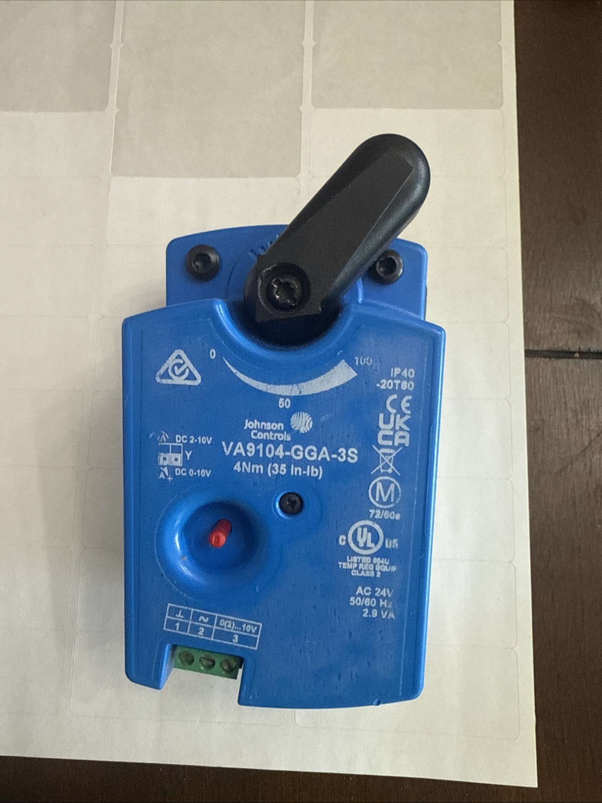 Johnson Controls VA9104-GGA-3S Valve Actuator 4Nm(35 in-lb) (M3)