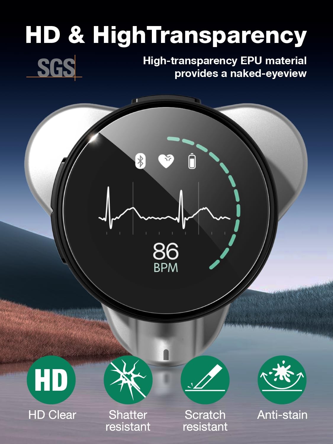 3 Pack Screen Protector EKO CORE 500 Digital Stethoscope Anti Glare HD Film