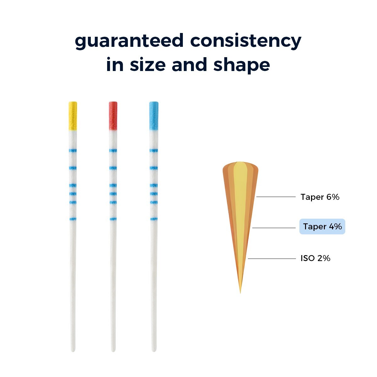AZ Dental Absorbent Paper Points/Gutta Percha Points w/Scale Obturating Tips Bar