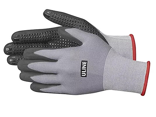 Uline CoolFlex Ultra Micro Foam Nitrile Coated Gloves S-23340 Pack Of 12 Pair XL
