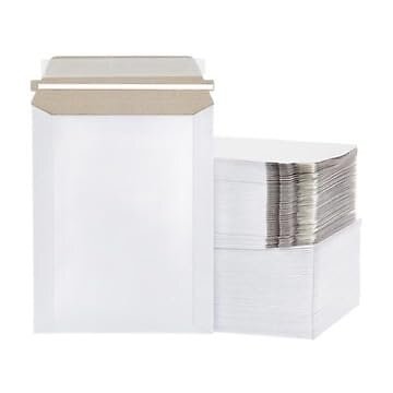 250 – 9.75×12.25 White Rigid Flats Self-Seal Cardboard Envelope 9.75″x12.25″