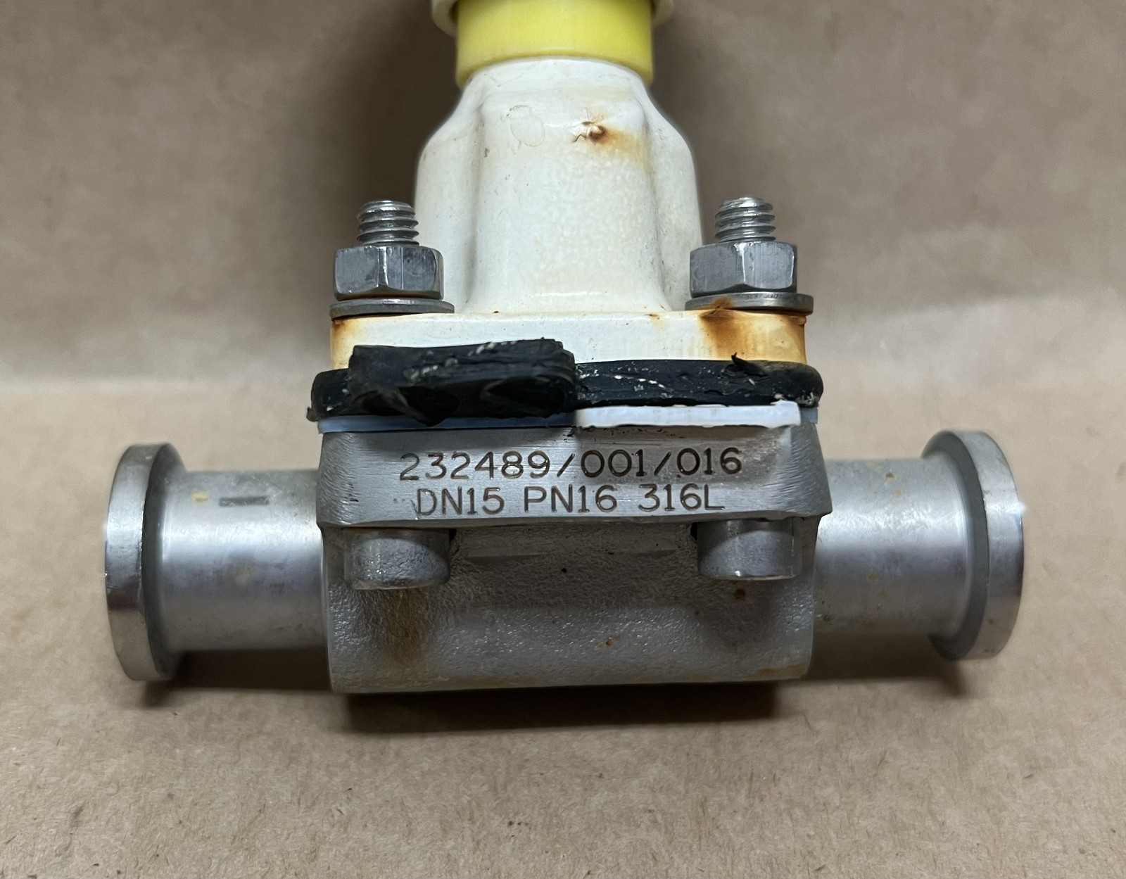 Saunders/Crane 232489/001/016 316L, 1/2″ Sanitary Diaphragm Valve