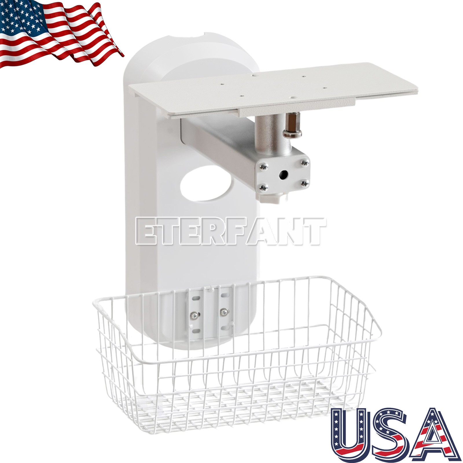 Wall Mounted Stands/Adjustable Mobile Medical Rolling Cart for Patient Monitor