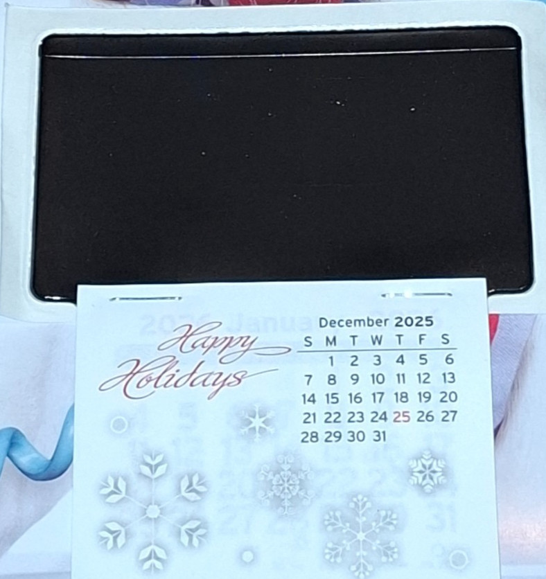 2026 Mini Tear Off Calendar Color Moon Peel & Stick Up Business Card Holder FREE