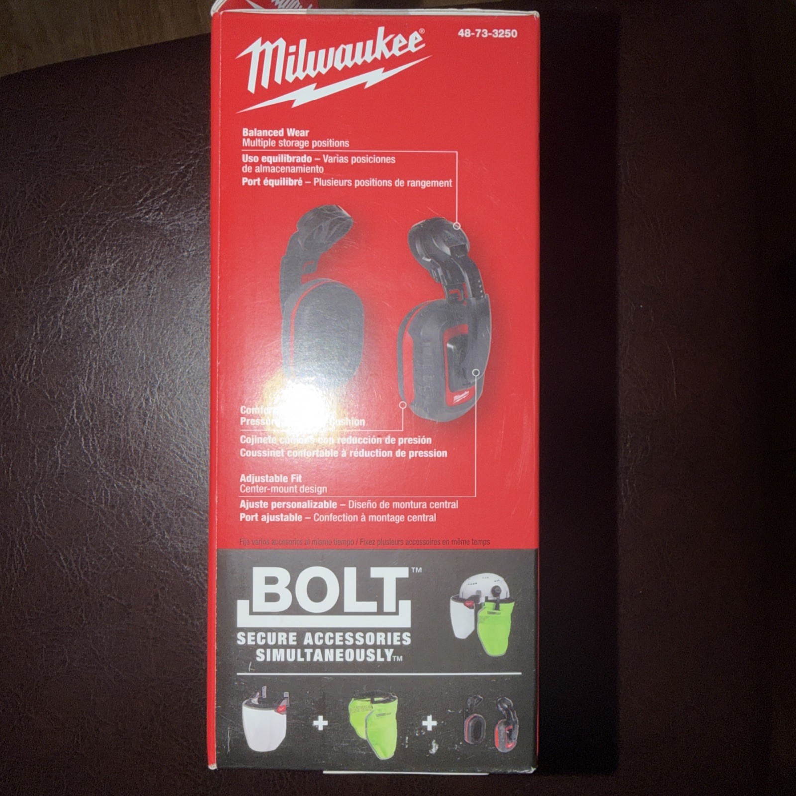 Milwaukee 48-73-3250 BOLT Earmuffs 24dB Helmet Hard Hat Hearing Protection