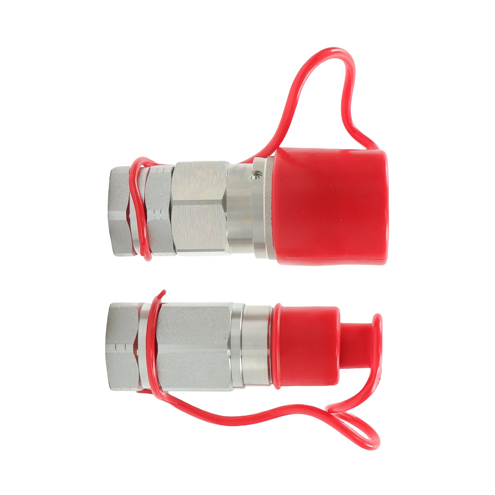 3/4″ NPT Flat Face Hydraulic Quick Connect Couplers Skid Steer Set