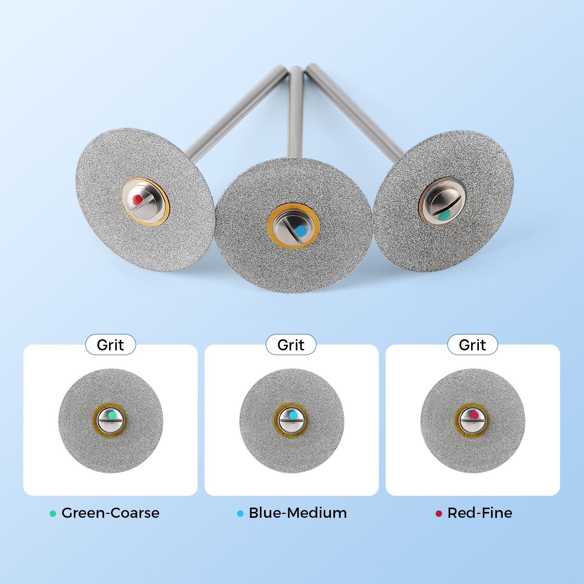 Dental Lab Diamond Disc Ultra-thin HP2.35mm/ 3/32inch Grit Disk Cutting Tool