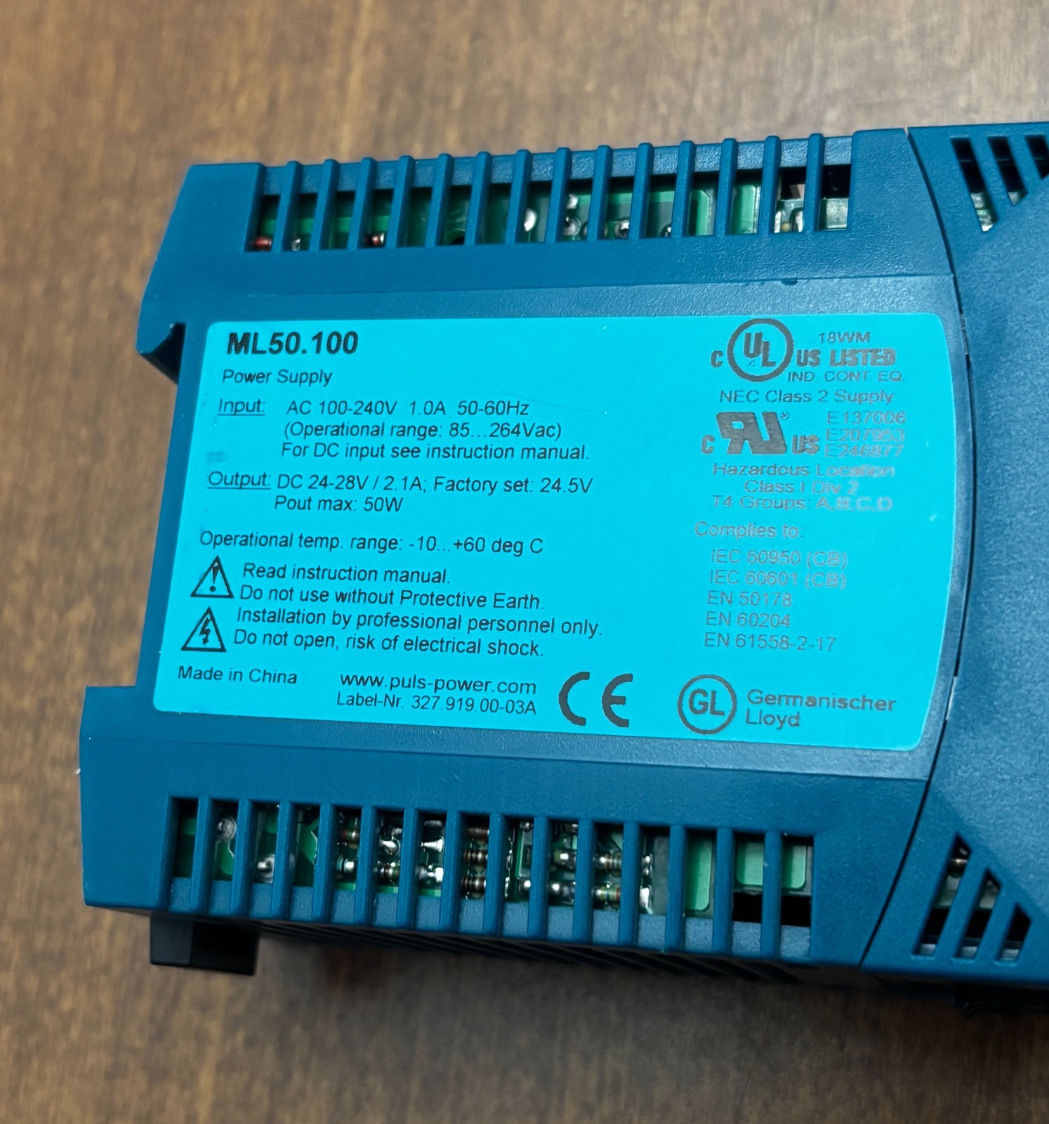 PULS ML50.100 Power Supply