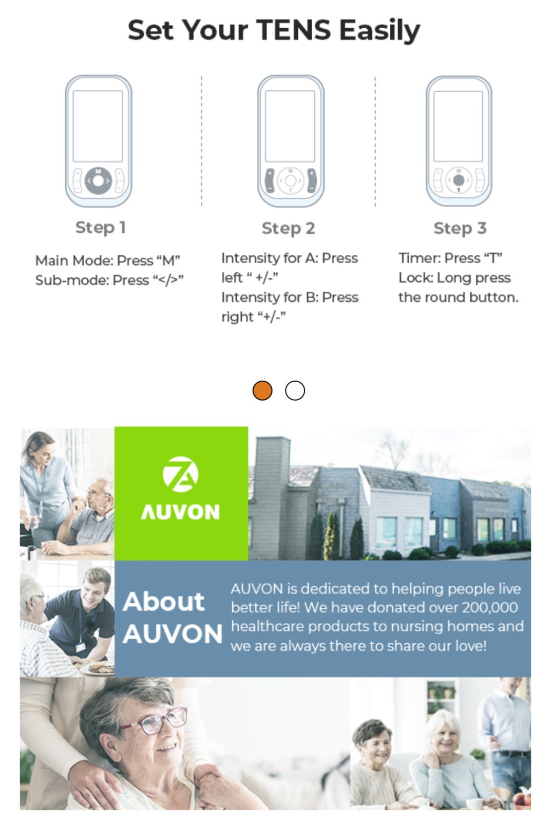 AUVON TENS EMS Unit Muscle Stimulator for Pain Relief – 24 Modes TA2224