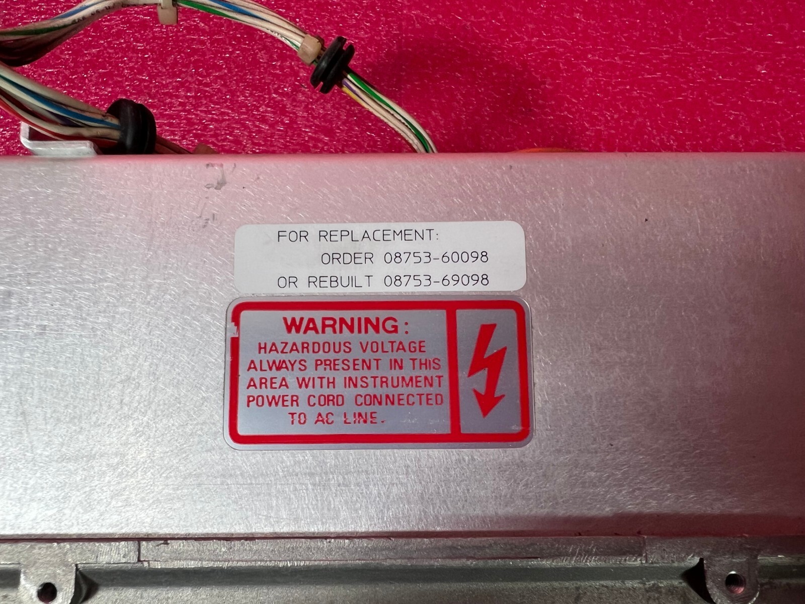 HP Agilent 8751A 5Hz to 500 MHz Network Analyzer 08753-60114 Power Supply