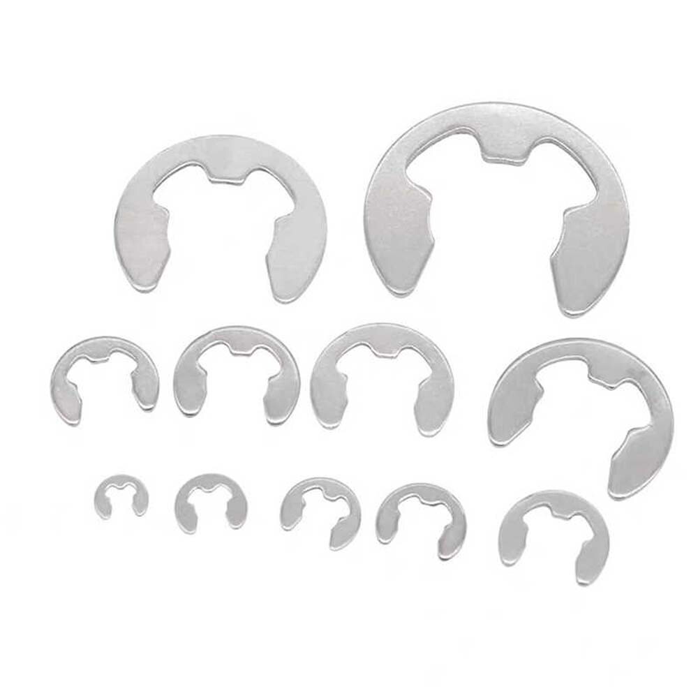 E-Clips External Retaining Washers C-Clip 1.2mm-15mm DIN 6799 Stainless Steel