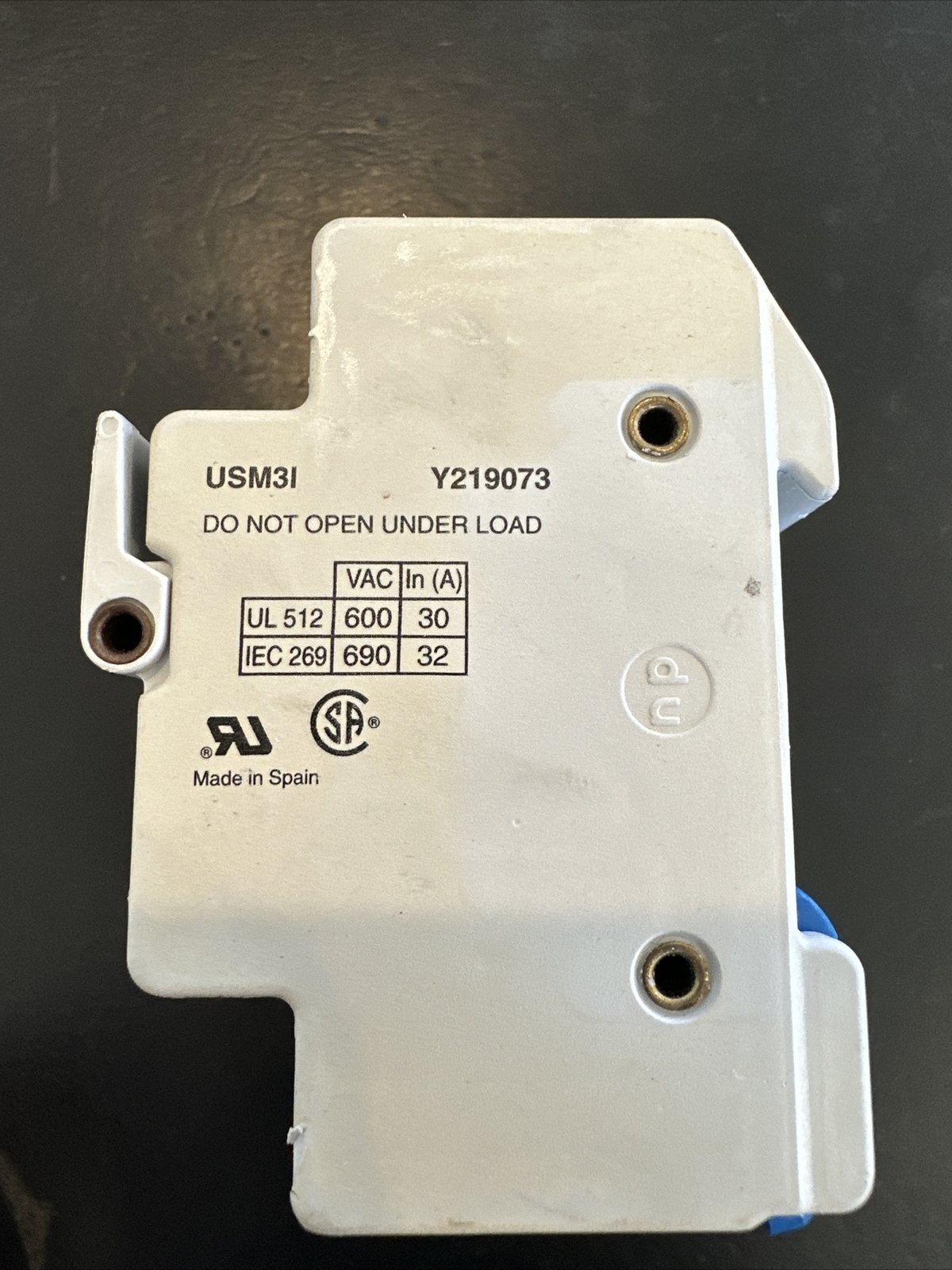 Ferraz Shawmut USM31 Fuse Holder 30A 600V Y219073