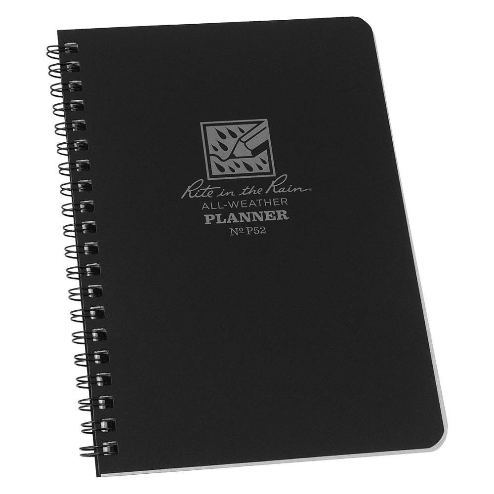 RITE IN THE RAIN P52 Planner,4-1/16″ x 7″ Sheet,Black,1/4″ H 56LU53