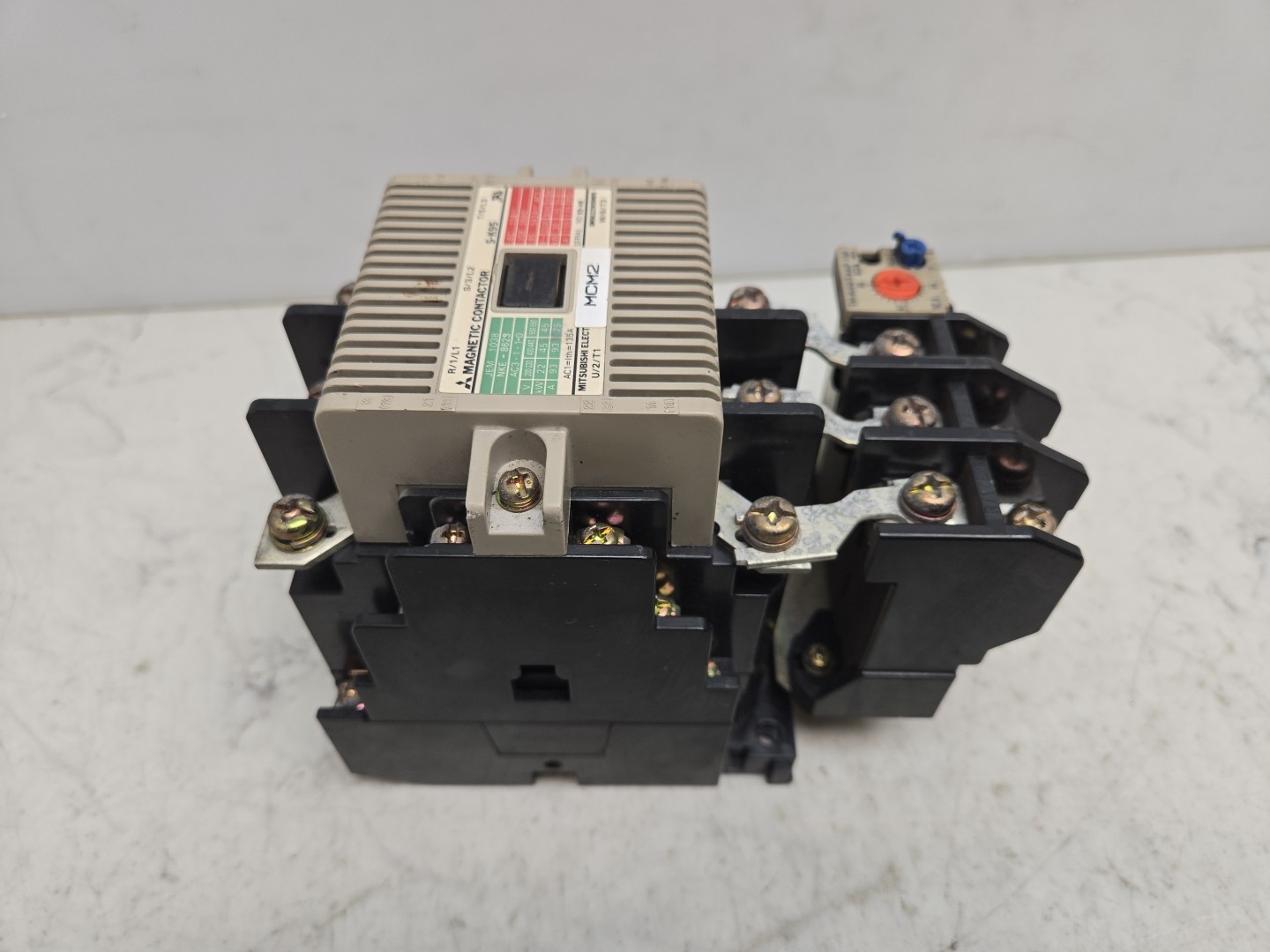 Mitsubishi S-K95 Magnetic Contactor 3 Pole w/ TH-K60TAKP Overload Relay Damage