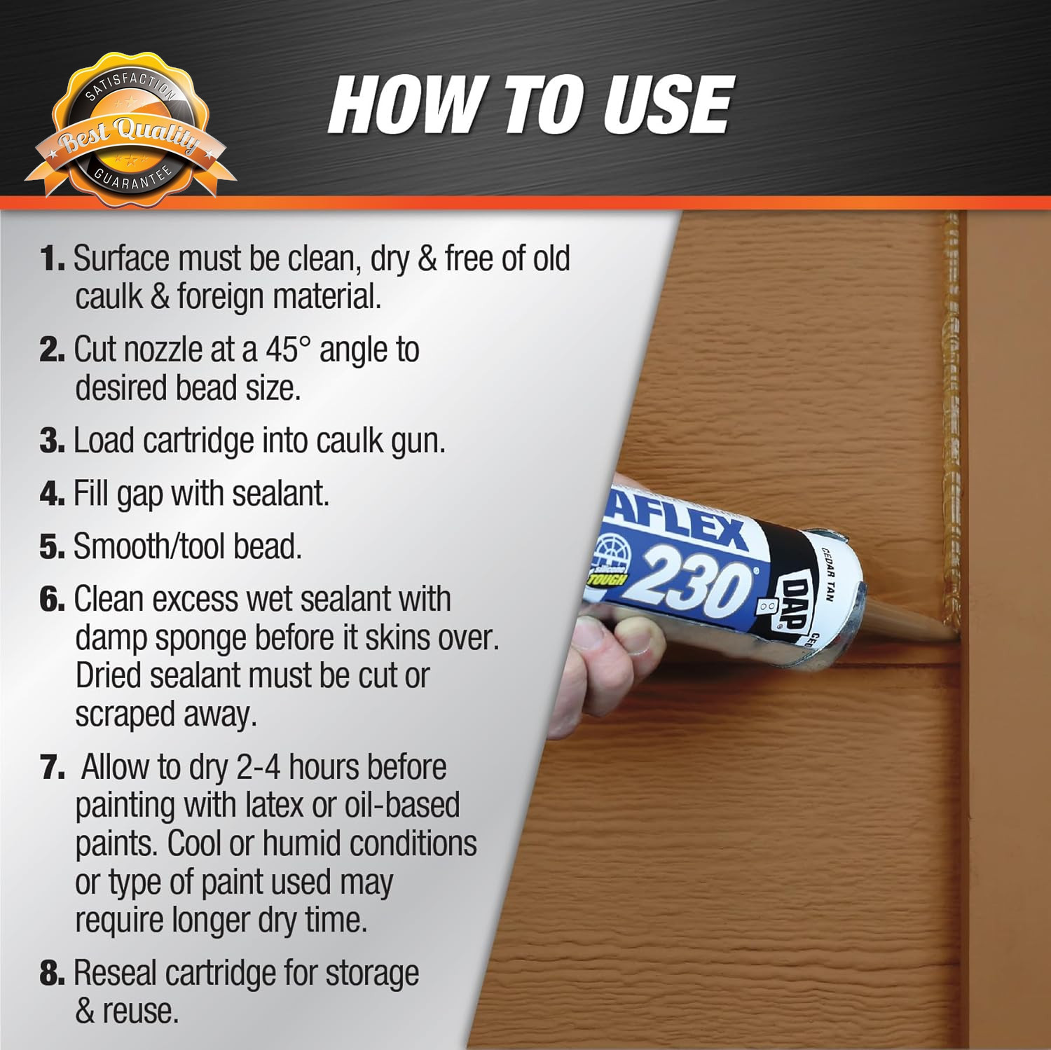 12 Pack 10.1 Oz Cedar Tan Window Door Trim Sealant Adhesive Caulk