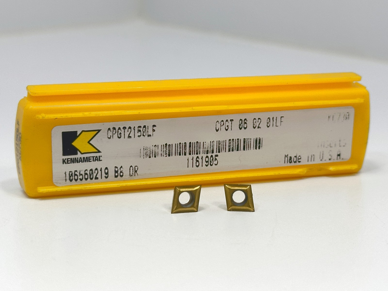 Kennametal CPGT2150LF CPGT060201LF New Carbide Inserts 1161905 Grade KC730 2pcs