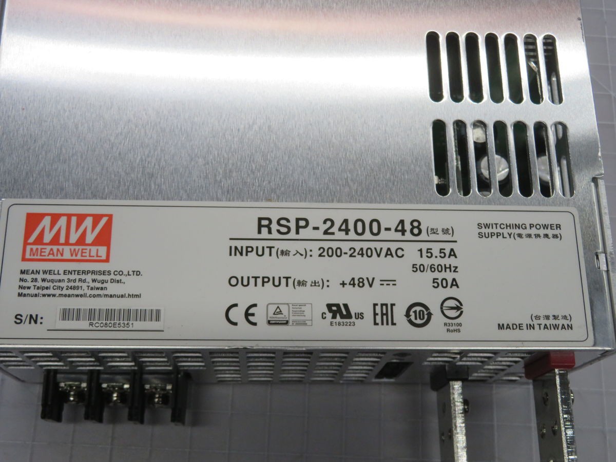 MEAN WELL RSP-2400-48 SWITCHING POWER SUPPLY T267750