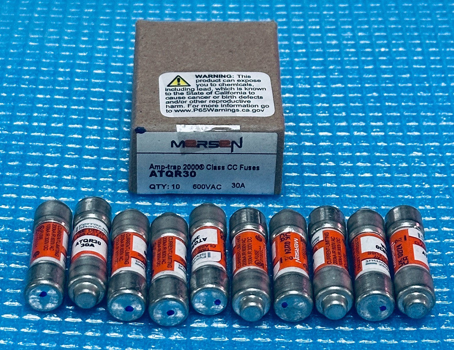 New 10pcs Mersen Amp-Trap 2000 600VAC 30A Ferraz Shawmut ATQR30 Time Delay Fuse