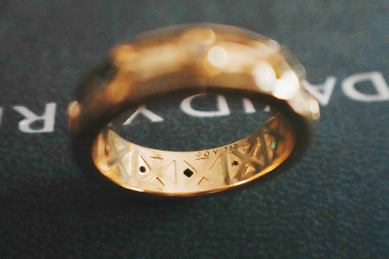NEWDavidYurmanModern Renaissance 18k Gold Diamond Width Ring Band Size 6