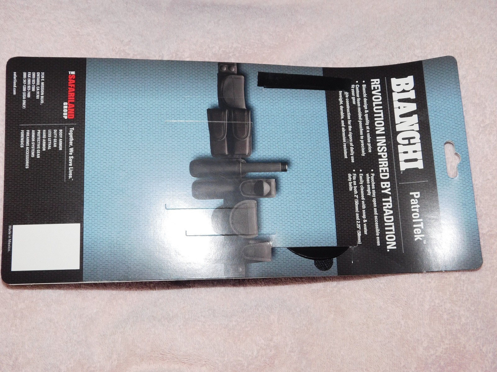 Bianchi PatrolTek Nylon Radio Holder 8014 Belt Holster