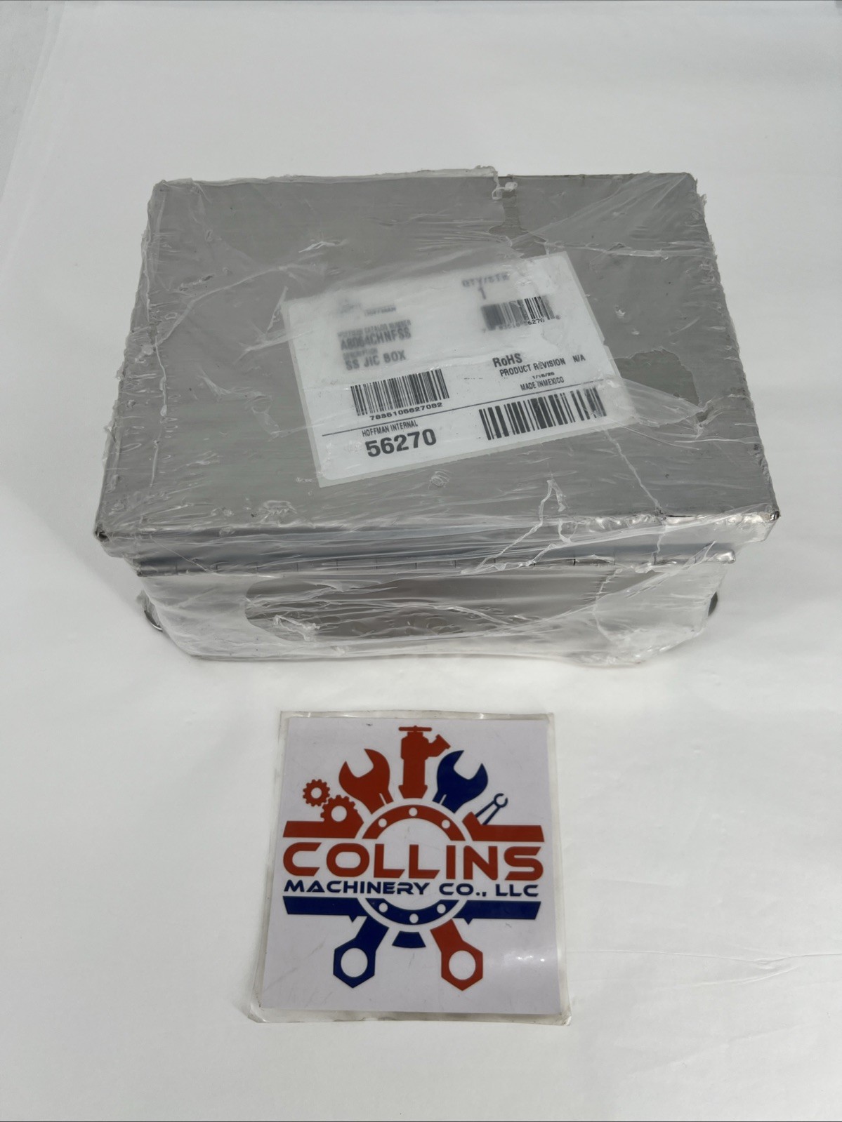 Nvent Hoffman A8064CHNFSS, SS JIC BOX, Type 4X, 8x6x4, Stainless 304, NEMA 3RX